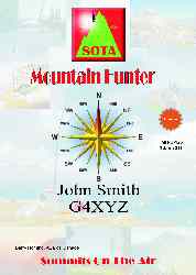 Mountain Hunter Certificate